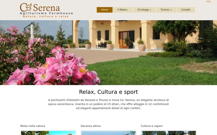 Screenshot of agriturismocaserena.it