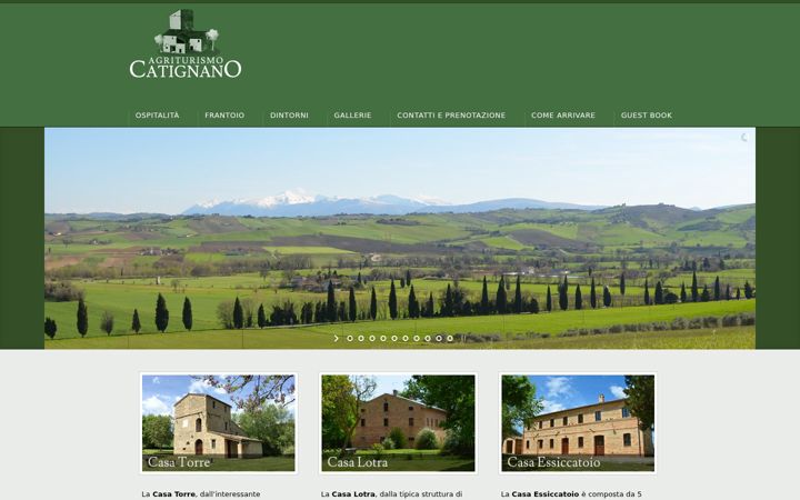 Screenshot of agriturismocatignano.it