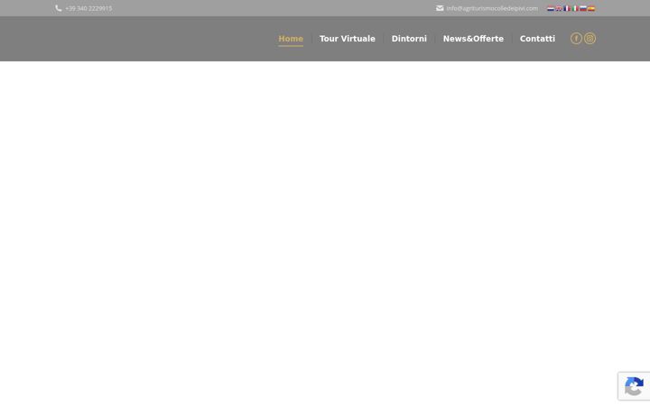 Screenshot of agriturismocolledeipivi.com