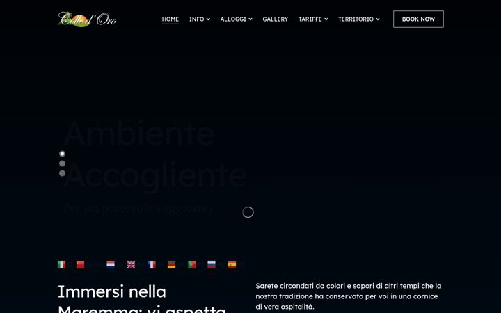 Screenshot of agriturismocolledoro.com