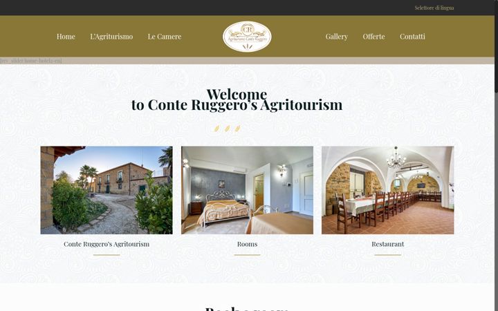 Screenshot of agriturismoconteruggero.it