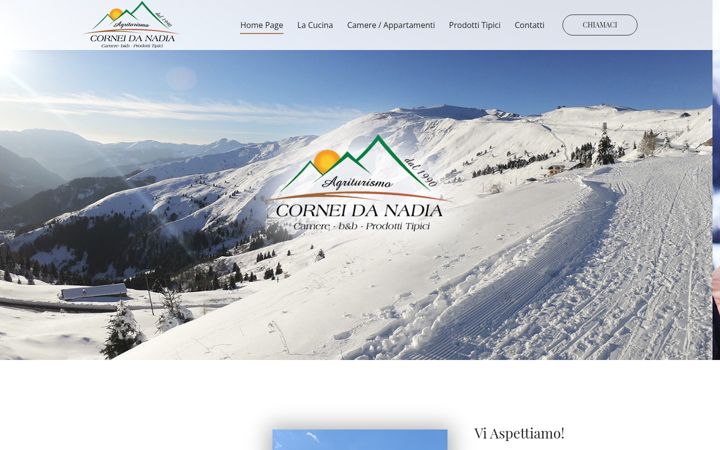 Screenshot of agriturismocorneidanadia.com