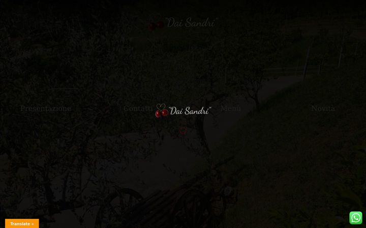 Screenshot of agriturismodaisandri.com