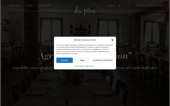 Screenshot of agriturismodapion.it