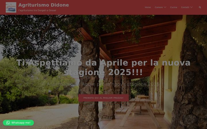 Screenshot of agriturismodidone.com