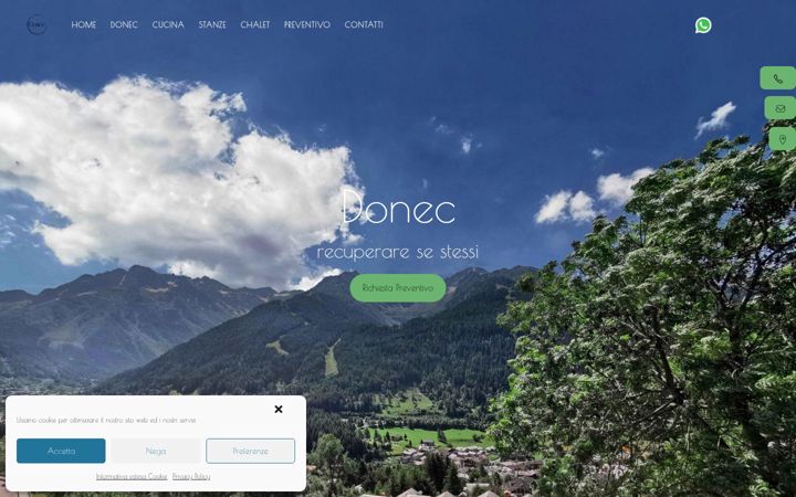 Screenshot of agriturismodonec.com