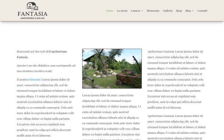 Ekrano kopija agriturismofantasia.altervista.org