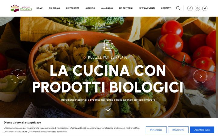Screenshot of agriturismofasano.it