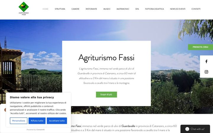 Screenshot of agriturismofassi.com