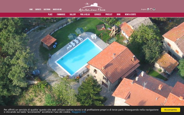 Screenshot of agriturismoflora.com