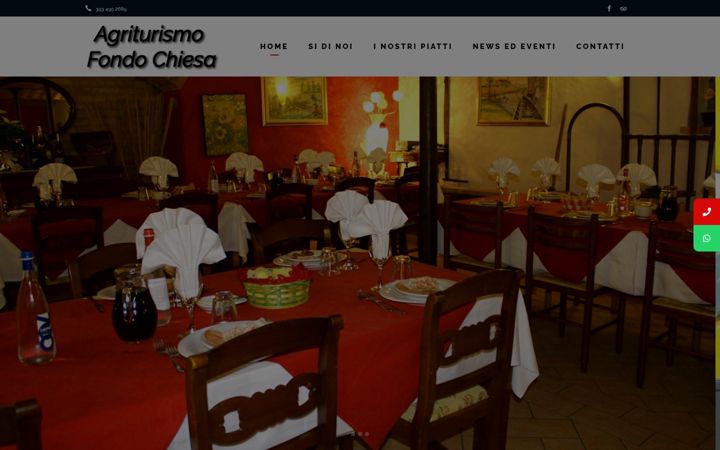 Screenshot of agriturismofondochiesa.com