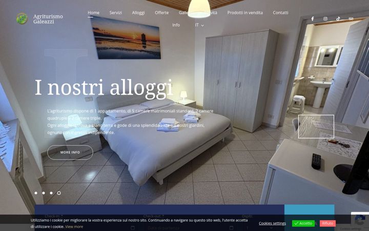 Screenshot von agriturismogaleazzi.com