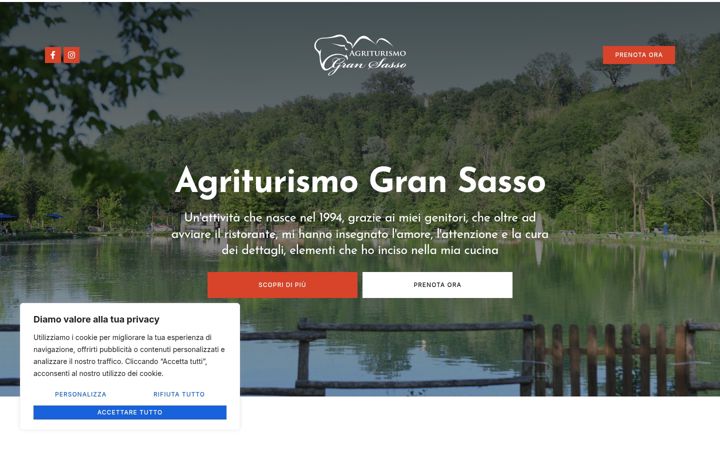 Screenshot of agriturismogransasso.it