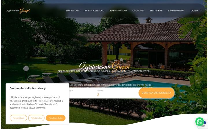Screenshot von agriturismogreppi.it