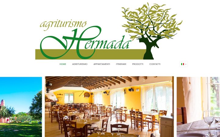 Screenshot von agriturismohermada.it