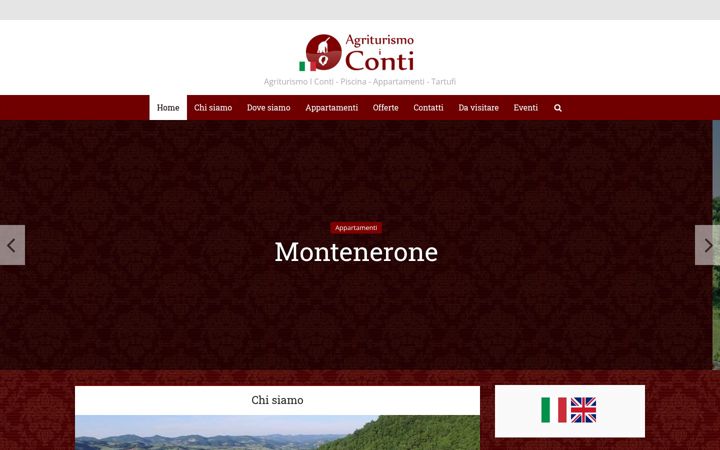 Screenshot of agriturismoiconti.it