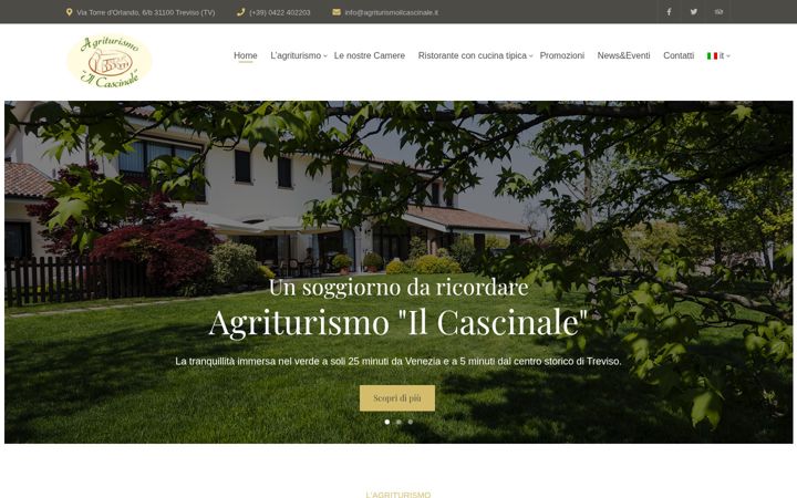 Screenshot di agriturismoilcascinale.it
