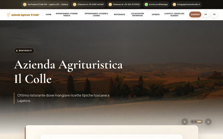 Screenshot of agriturismoilcolle.it