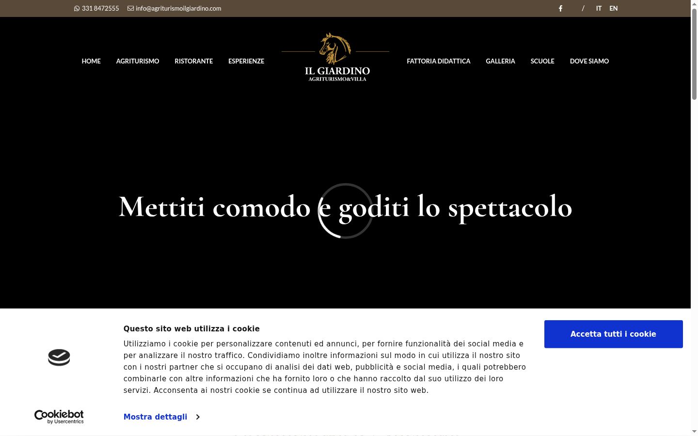 Sutikimo reklamjuostės, rodytos prieš bet kokią sąveiką, ekrano kopija