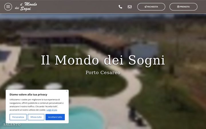 Screenshot von agriturismoilmondodeisogni.com