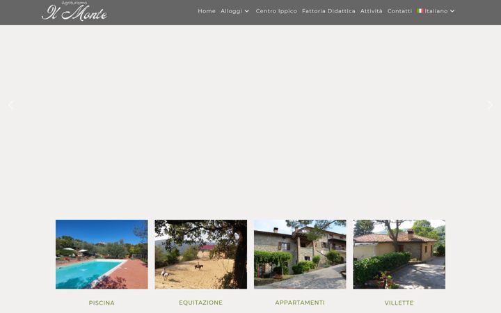 Screenshot of agriturismoilmonte.com