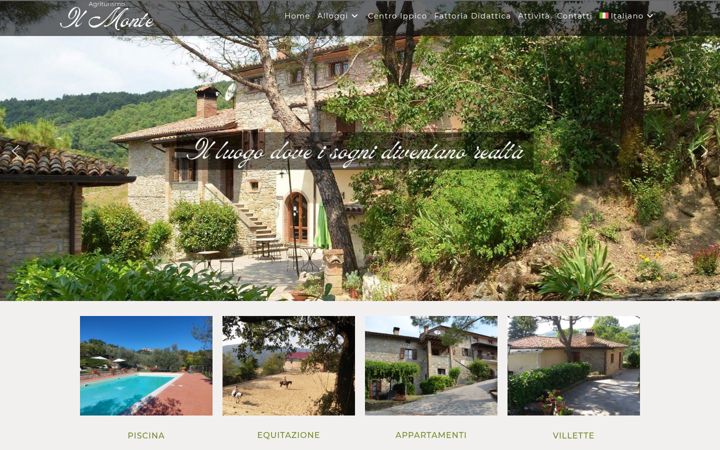 Screenshot of agriturismoilmonte.eu