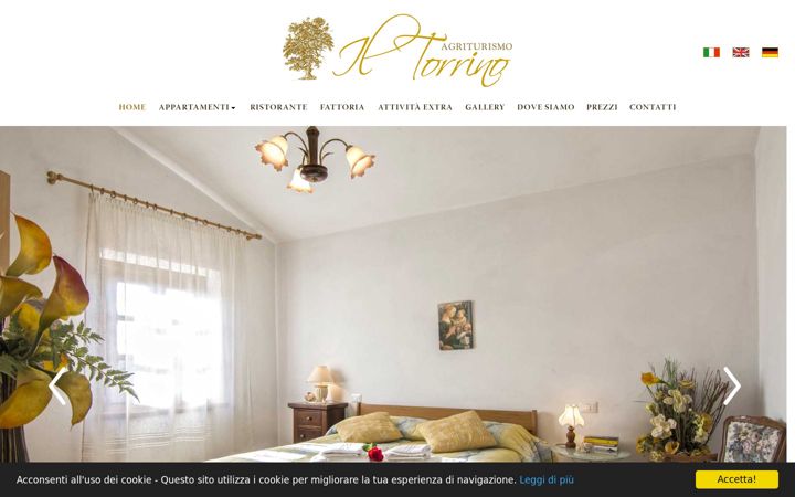 Screenshot of agriturismoiltorrino.it