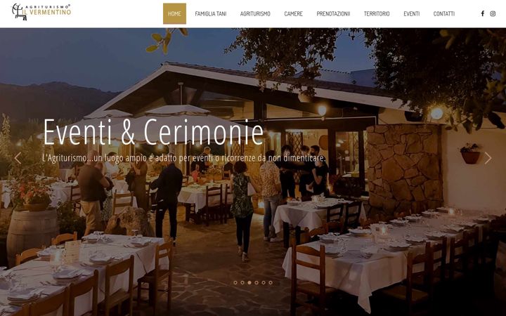 Screenshot of agriturismoilvermentino.it