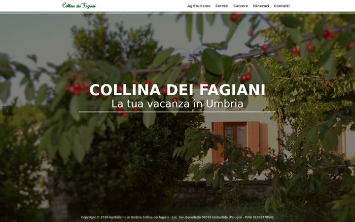 Screenshot of agriturismoinumbria.net