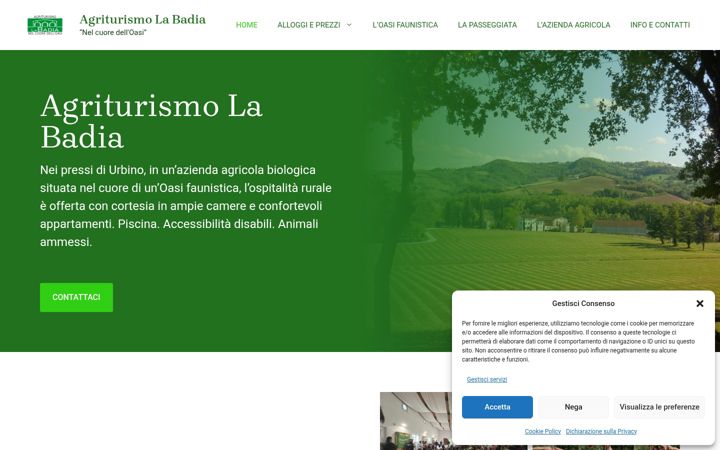 Screenshot of agriturismolabadia.it