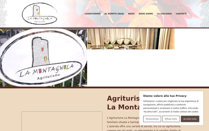 Screenshot von agriturismolamontagnola.com
