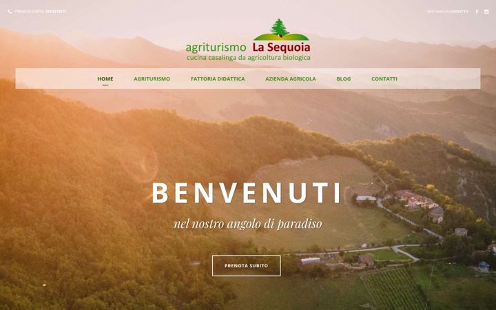 Screenshot of agriturismolasequoia.net