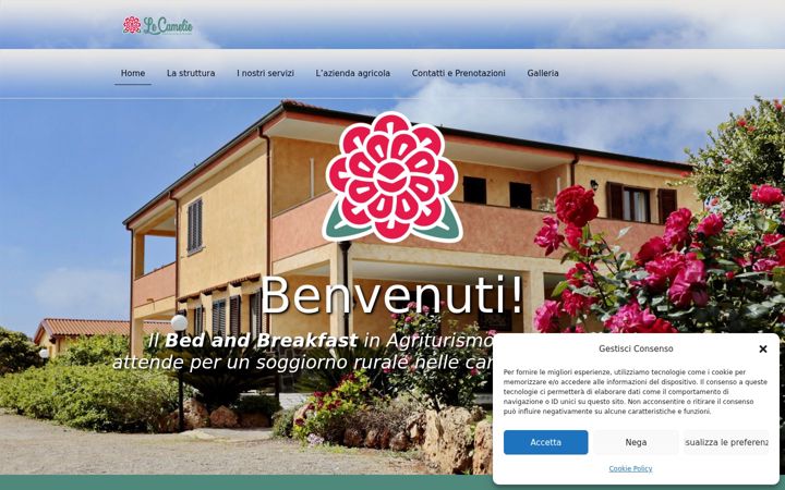 Screenshot of agriturismolecamelie.it