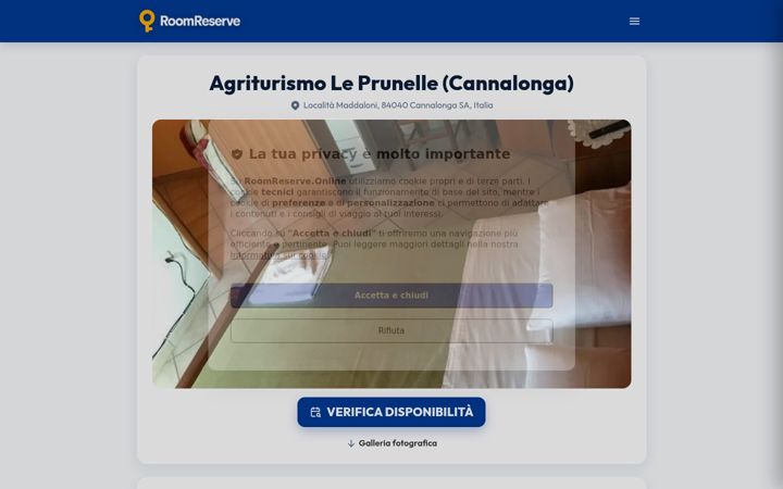 Screenshot of agriturismoleprunelle.it