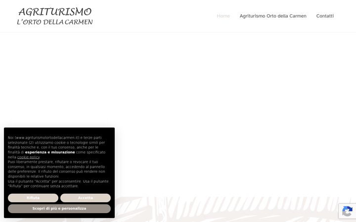 Screenshot of agriturismolortodellacarmen.it