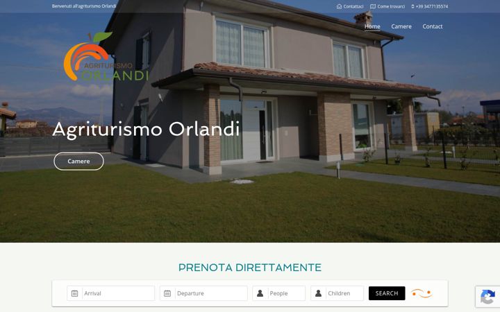 Screenshot of agriturismoorlandi.it