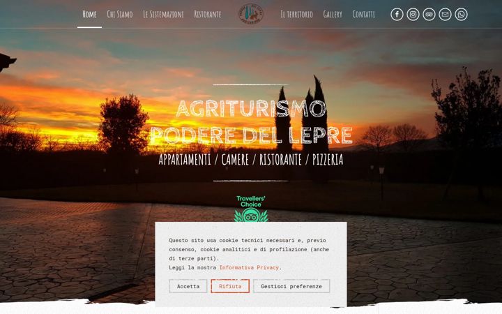 Screenshot of agriturismopoderedellepre.com