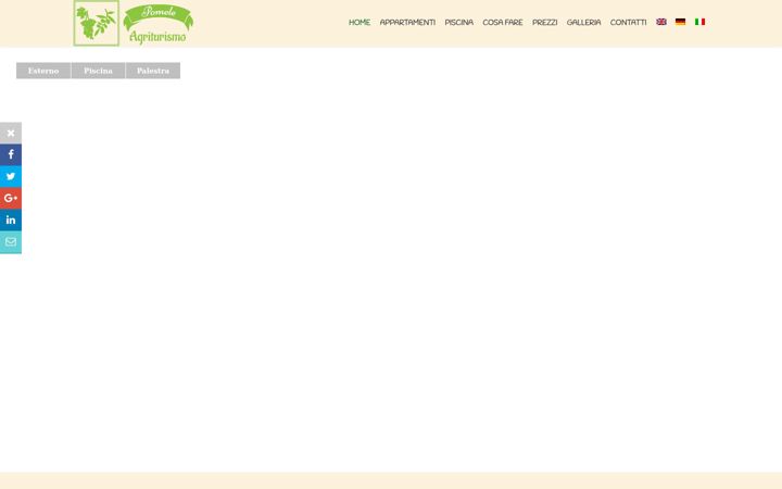 Screenshot of agriturismopomele.it