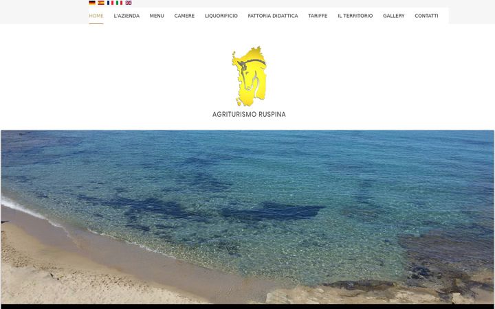 Screenshot of agriturismoruspina.com