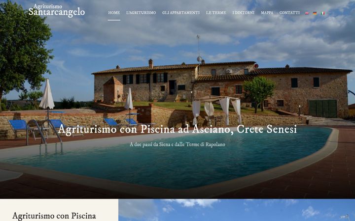 Screenshot of agriturismosantarcangelo.it