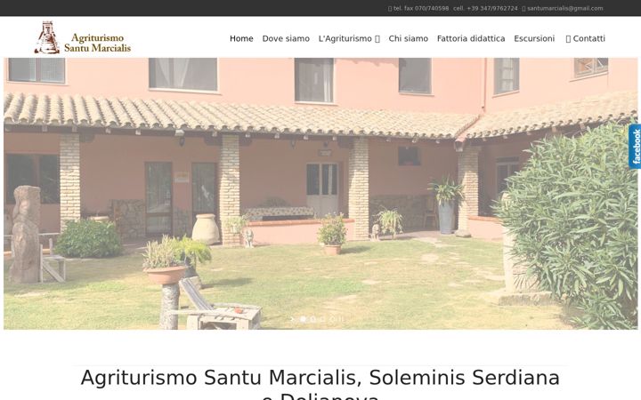 Screenshot of agriturismosantumarcialis.com