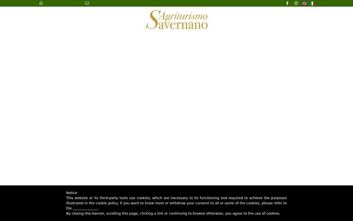 Screenshot of agriturismosavernano.com