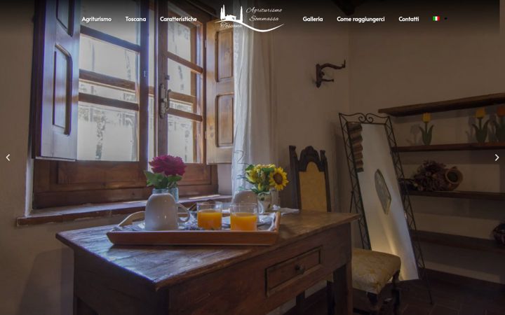 Screenshot του agriturismosommassa.it