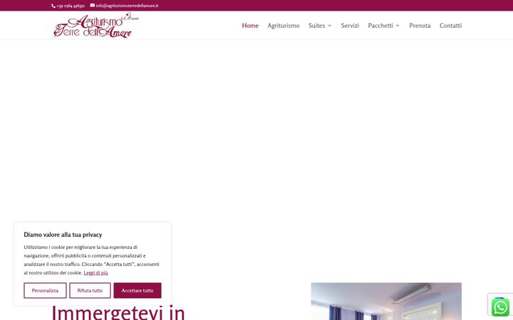 Screenshot of agriturismoterredellamore.it