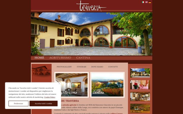 Screenshot του agriturismotraversa.it