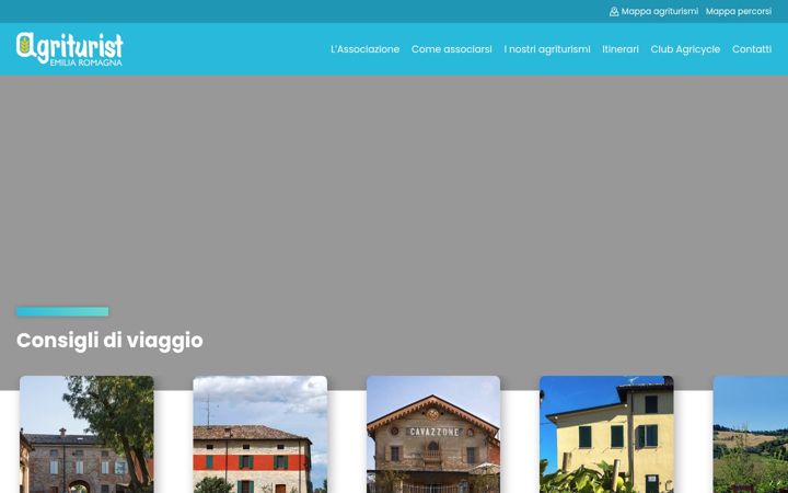 Posnetek zaslona agrituristemiliaromagna.it