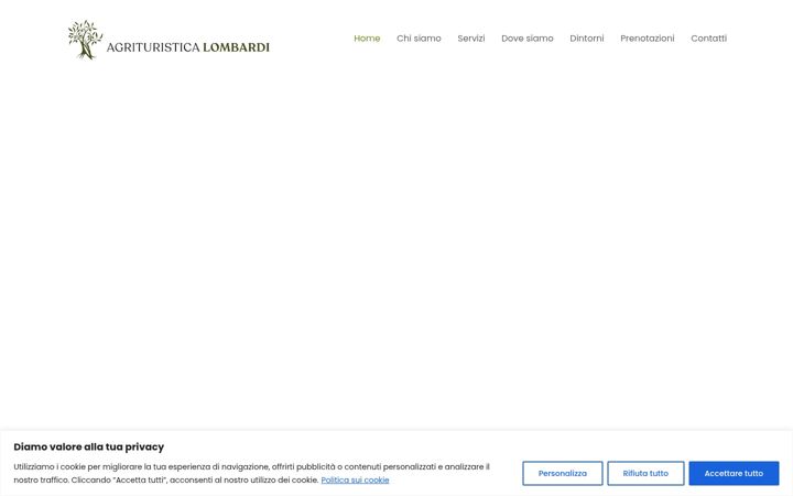 Screenshot of agrituristicalombardi.it