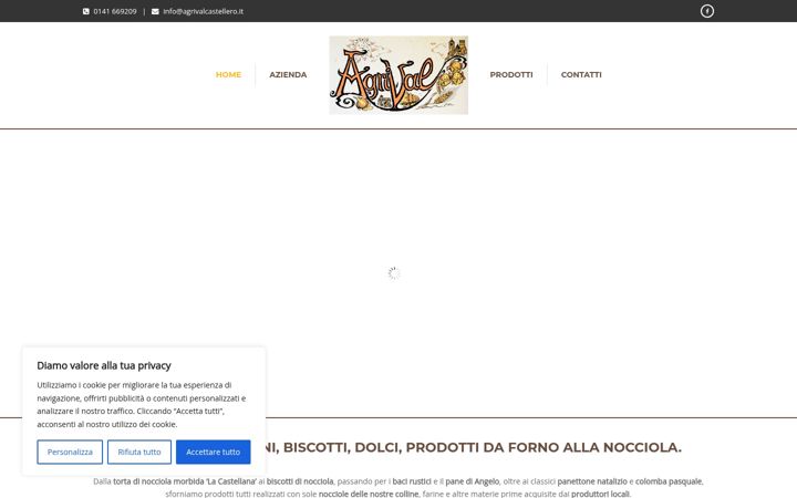 Screenshot of agrivalcastellero.it