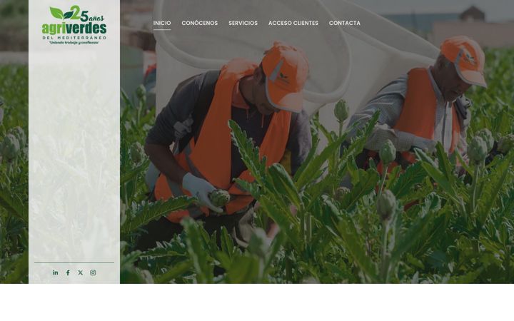 Screenshot of agriverdes.com