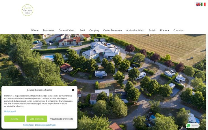 Ekrānuzņēmums no agrivillagealba.it
